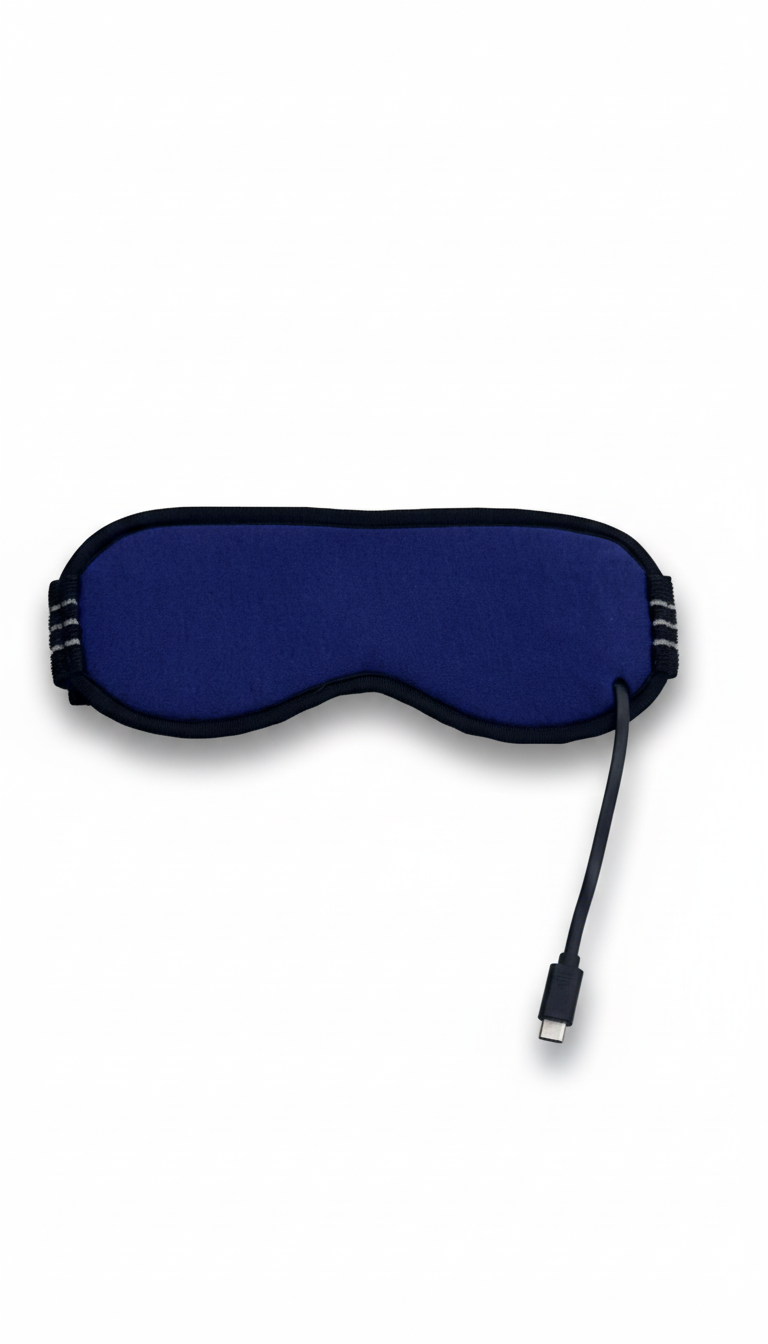 Heated eye mask application example